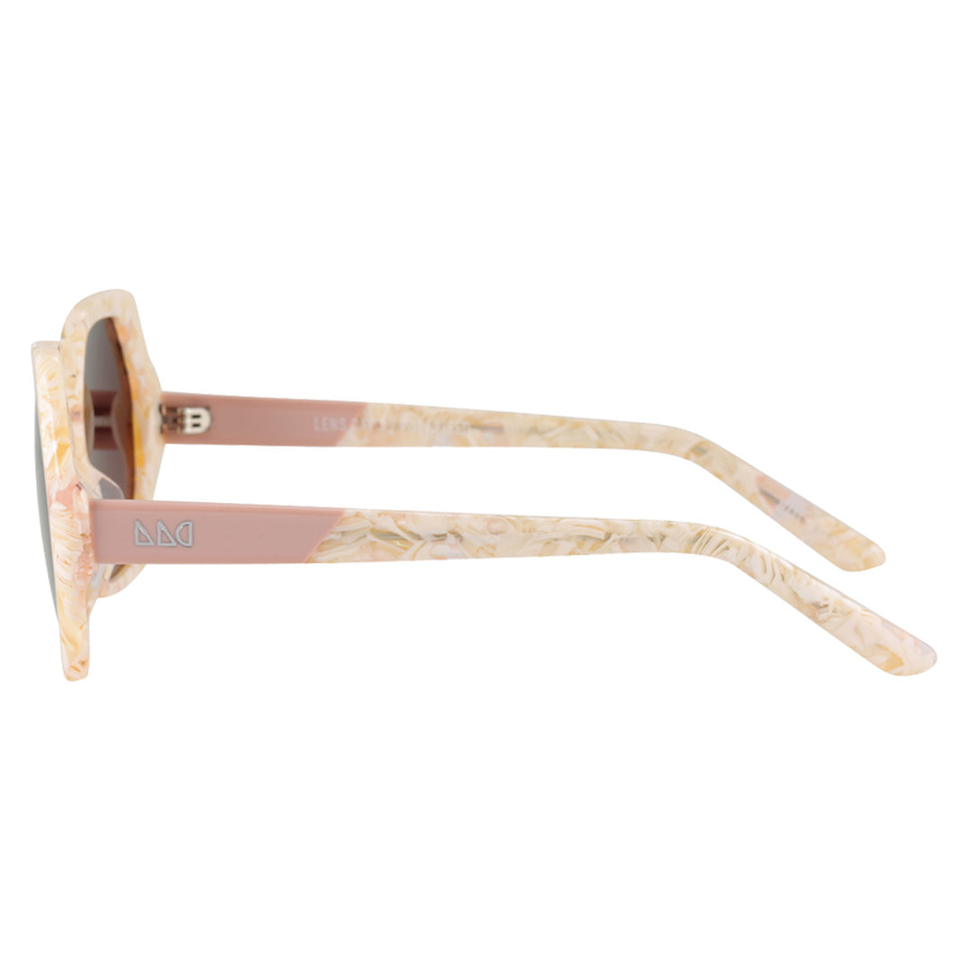 Luna Cream Marble Sunglasses